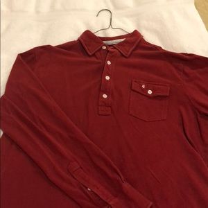 Criquet, long sleeve button up; size large